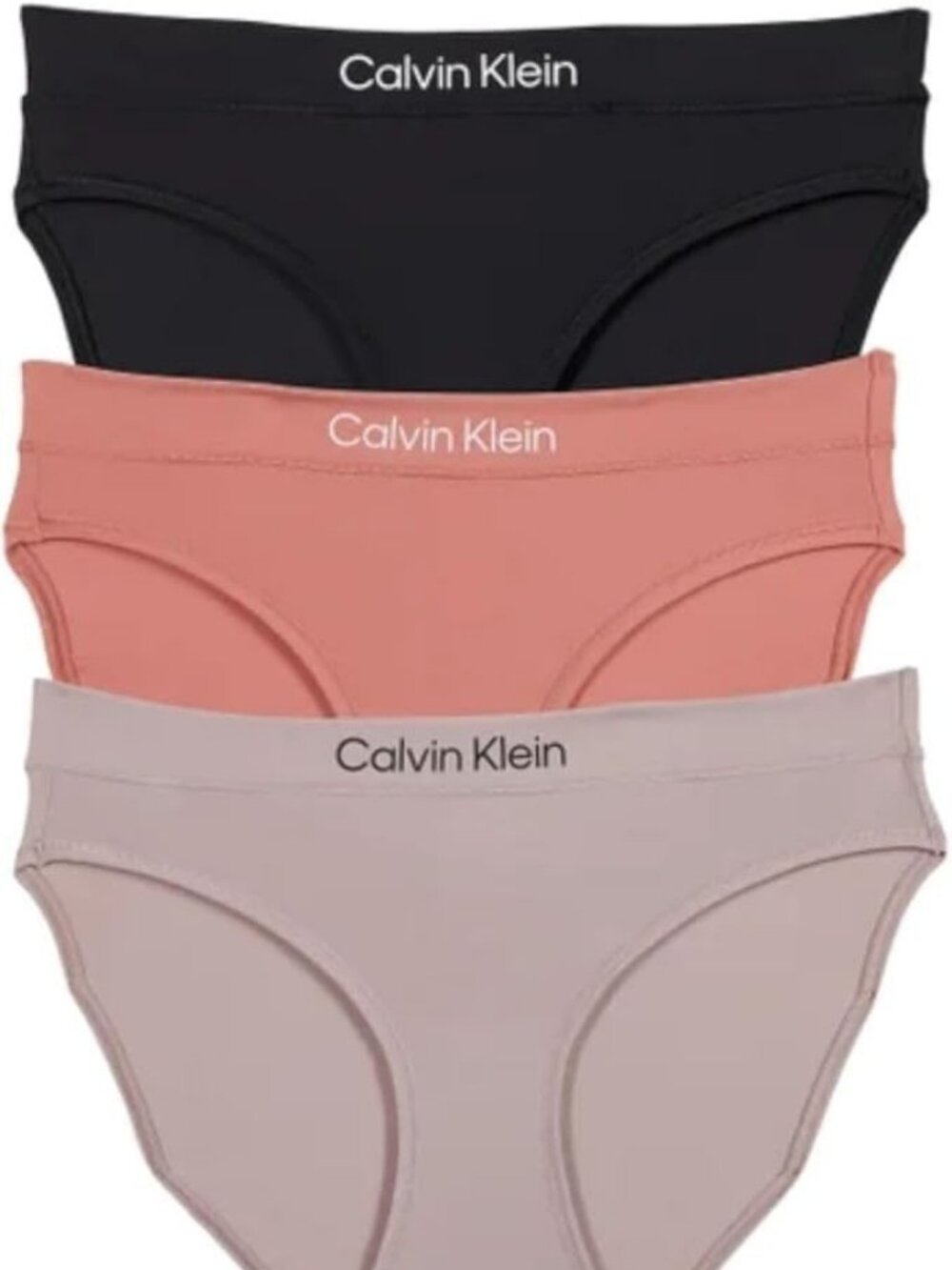 Calvin Klein Women’s Bikini Panties Comfortable Fit 3Pack Multi Color Size M